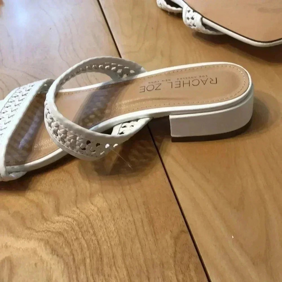 Rachel Zoe white slip on sandals. Size 9 - Picture 6 of 7